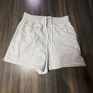 EZYMALL Lounge‎ Shorts Comfy Casual Sweat Shorts Drawstring Waist Gray S